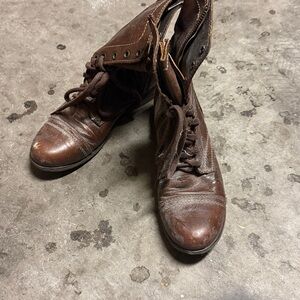 Steve Madden Brown Combat Boots